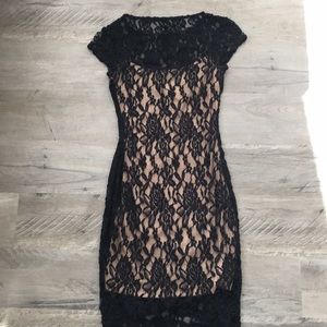 Black lace dress